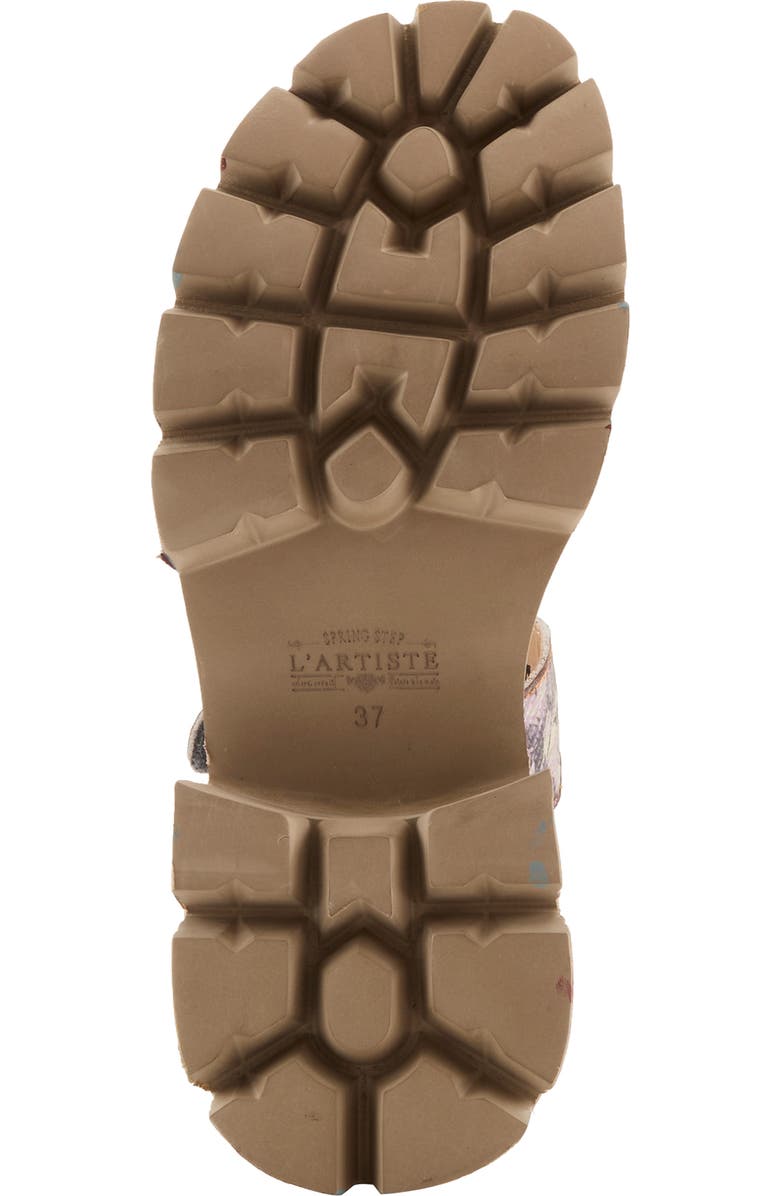 L'Artiste by Spring Step Macha Platform Sandal, Alternate, color, Blue Multi