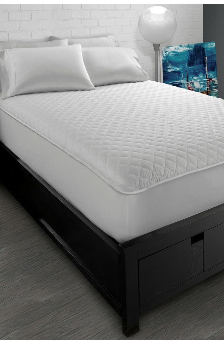 ELLA JAYNE HOME Full Allergy-Free Dust Mite Free Mattress Protector - White, Main, color,