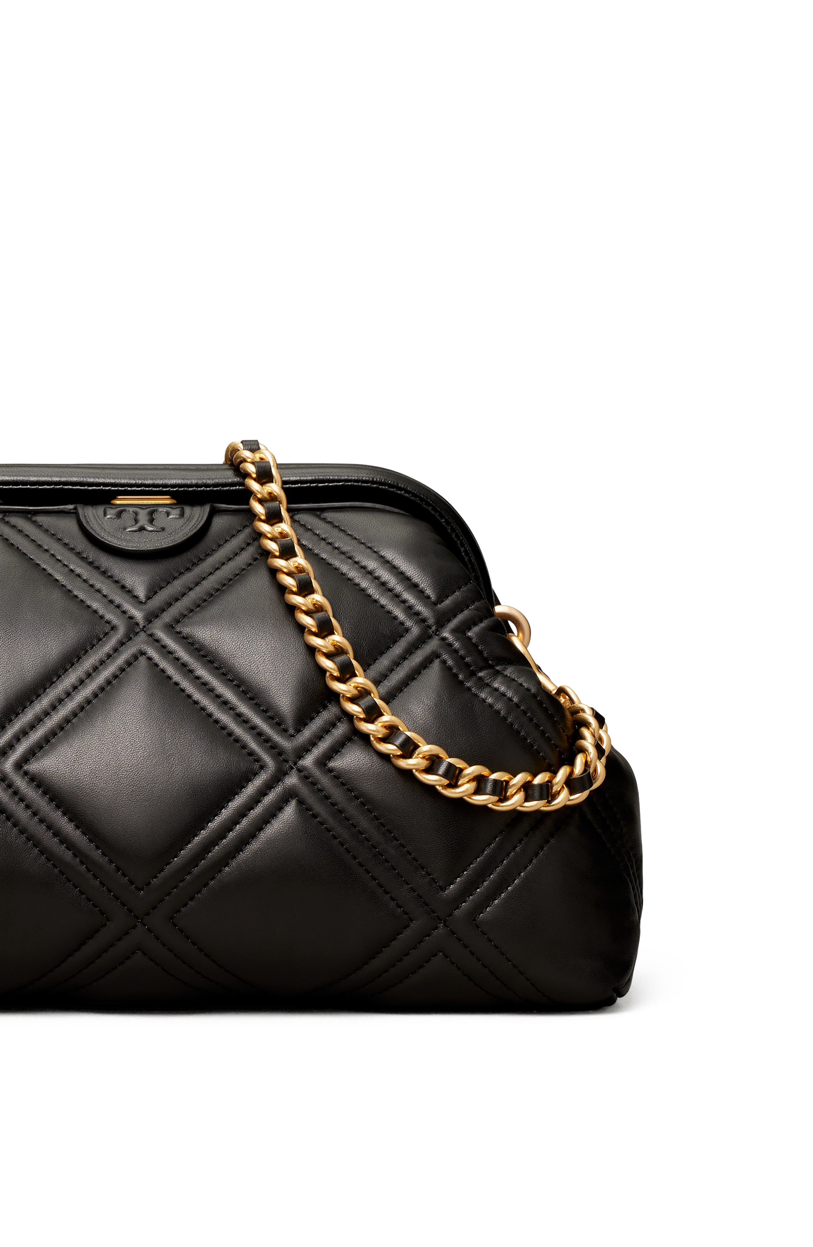 Tory Burch Fleming Soft Frame Leather Shoulder Bag, Alternate, color, 