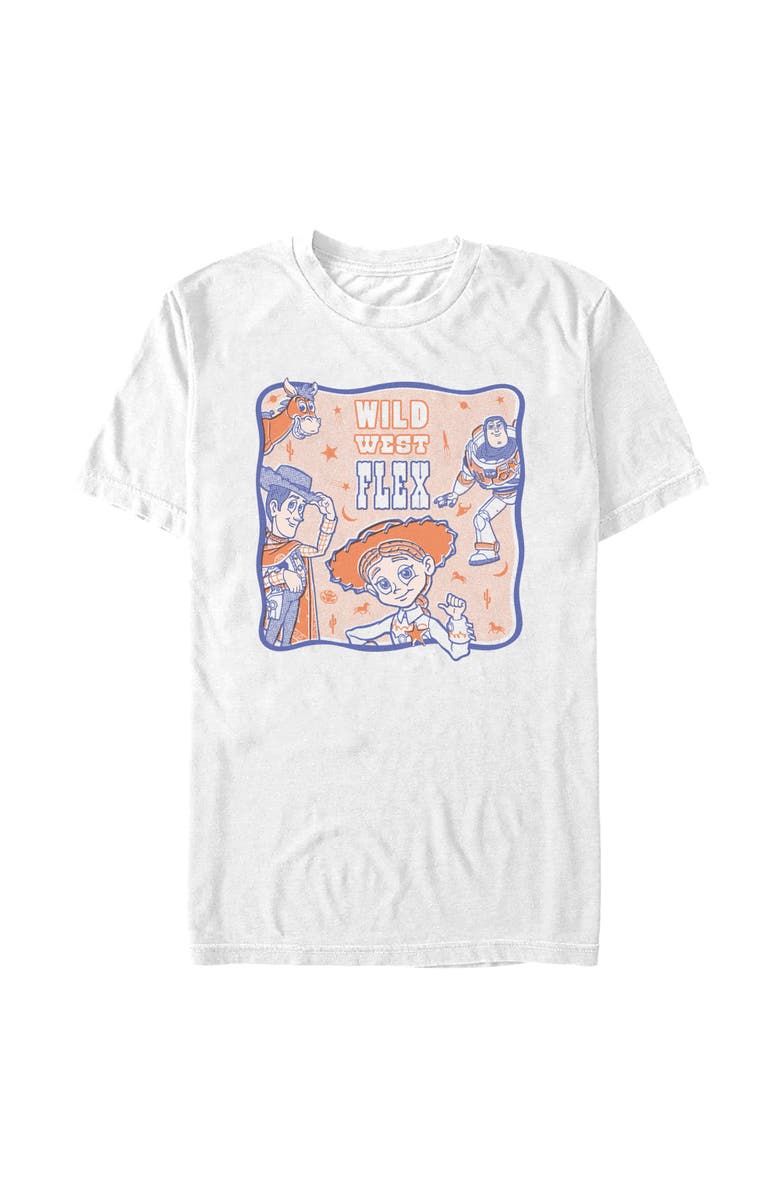 Toy Story 5 Men's Toy Story 5 Wild West Flex Graphic T-Shirt, Main, color, White