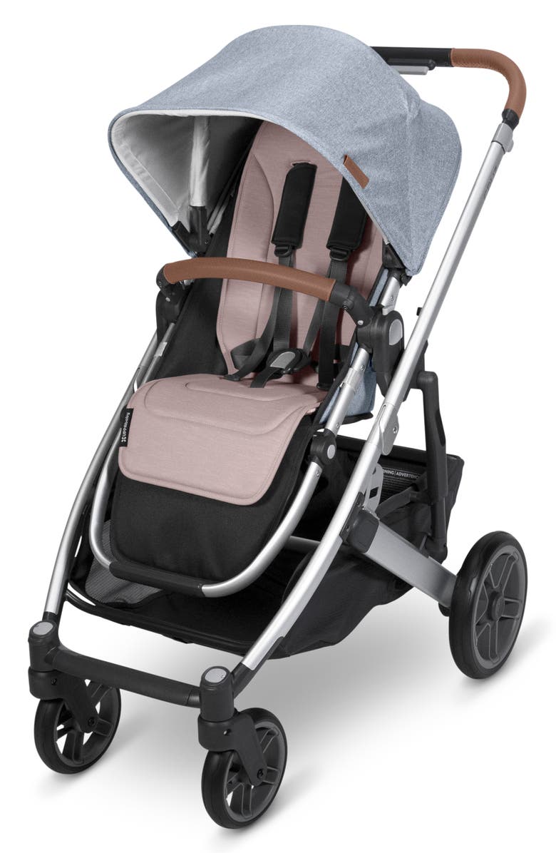 UPPAbaby <sup>®</sup> Reversible Water Resistant Seat Liner for VISTA & CRUZ Strollers, Alternate, color, Dusty Pink/Cozy Knit