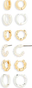 NORDSTROM RACK 6-Pack Hoop Earrings Set