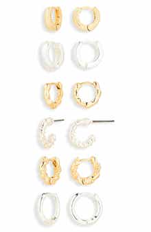 6-Pack Hoop Earrings Set