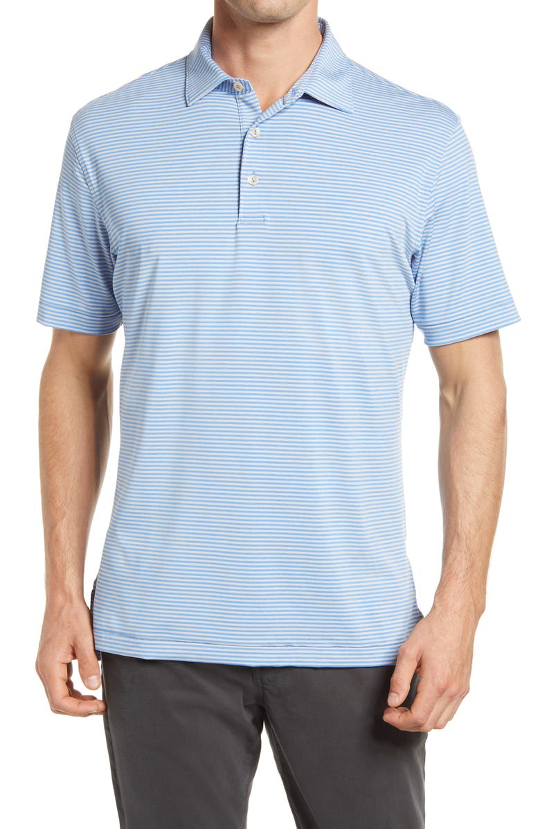 Peter Millar Hales Pinstripe Performance Polo, Main, color, 