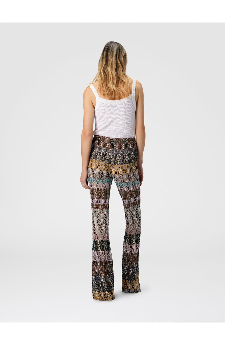 Missoni Flare Pants In Embroidered Lace, Alternate, color, Multicoloured
