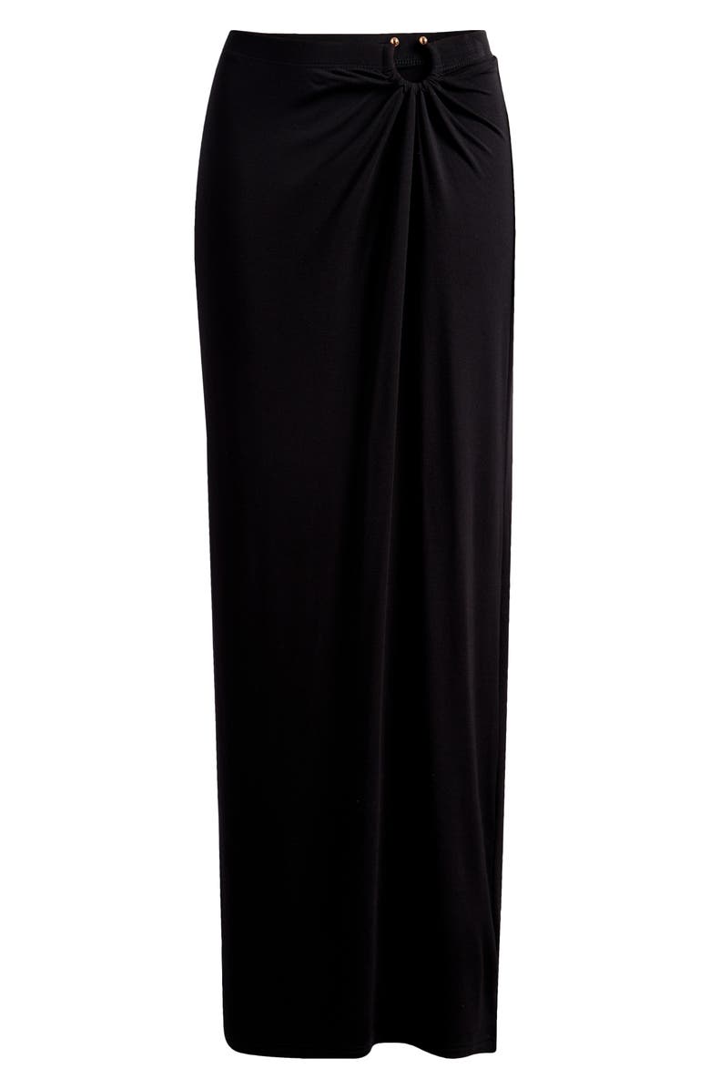 Good American Ruched Jersey Maxi Skirt, Alternate, color, 
