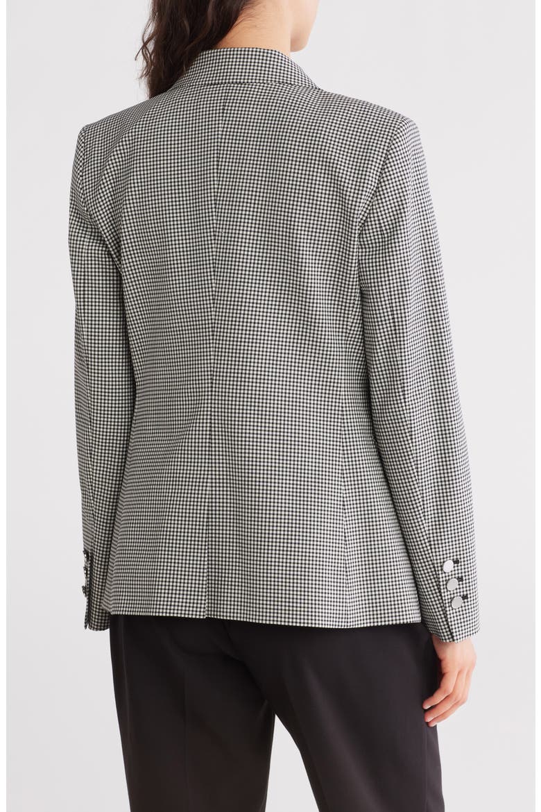 Stretch Wool Slim Fit Blazer Jacket, Alternate, color, BLACK MULTI