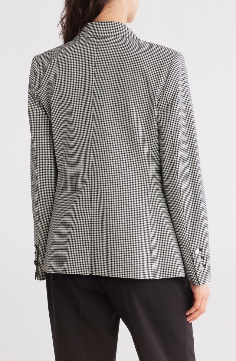 Theory Stretch Wool Slim Fit Blazer Jacket, Alternate, color, Black Multi