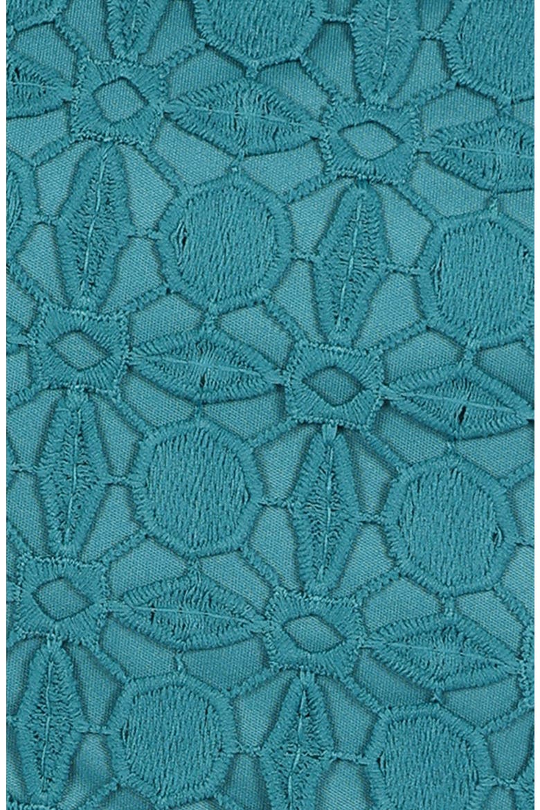 Candice Strapless Lace Midi Dress, Alternate, color, TEAL