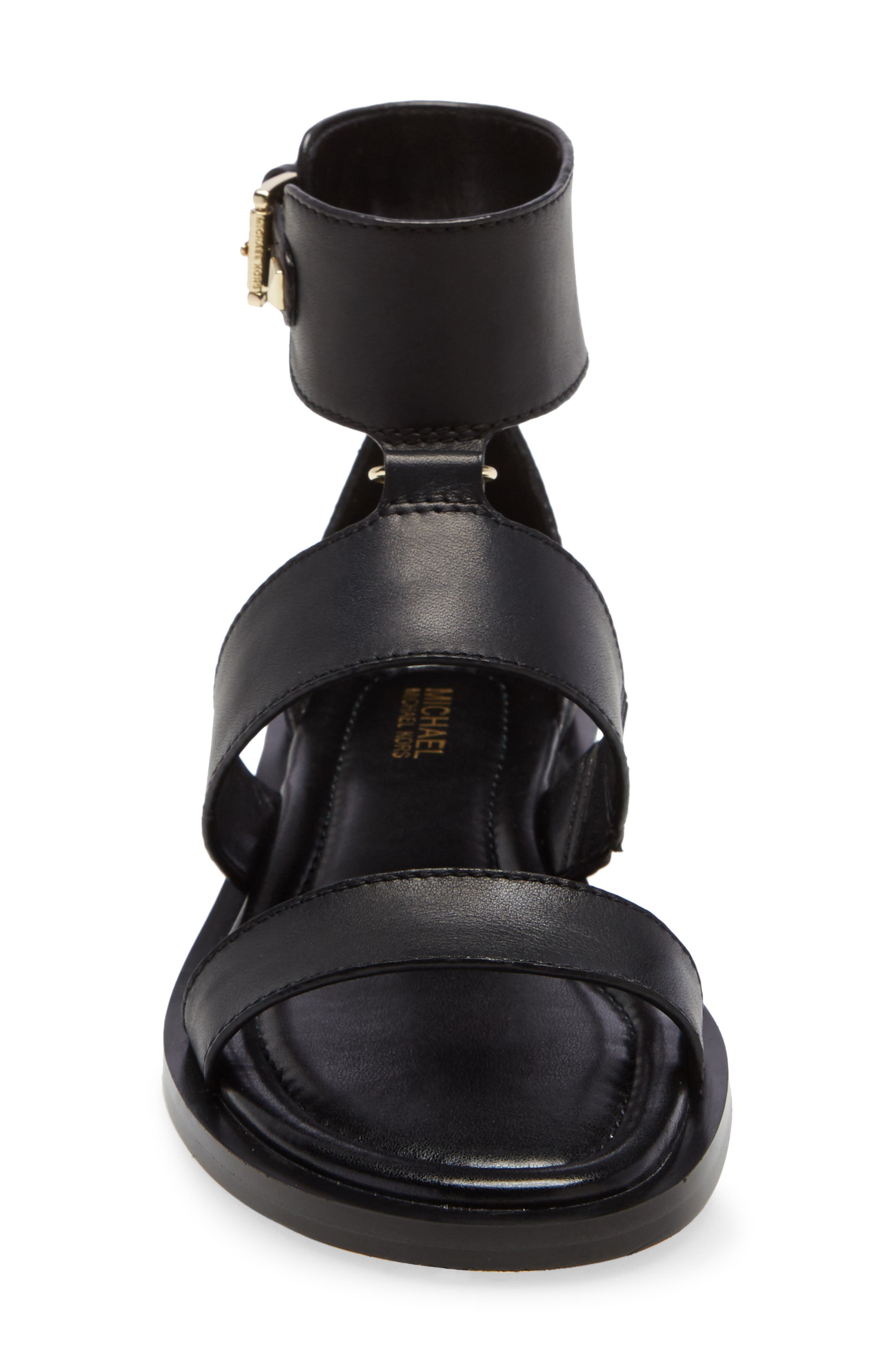 Amos Sandal, Alternate, color, BLACK LEATHER