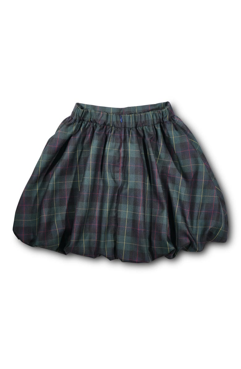 Florence Eiseman Plaid Bubble Skirt, Main, color, Navy, Green