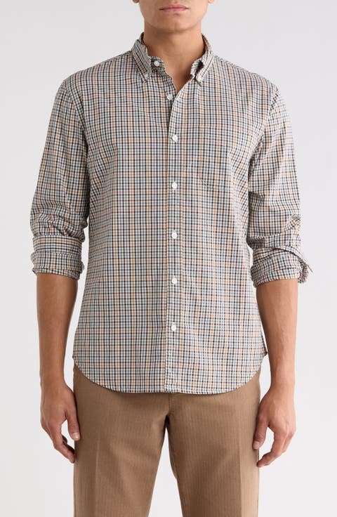 Check Long Sleeve Poplin Shirt