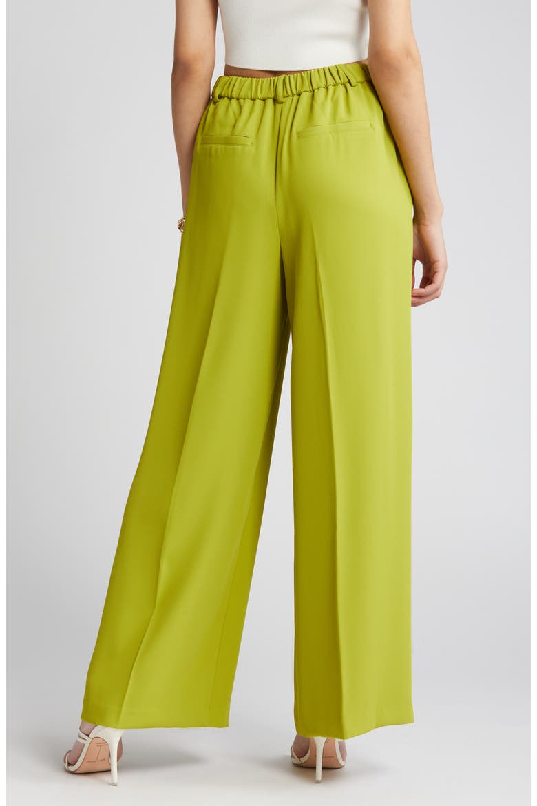 Wide Leg Work Pants, Alternate, color, OLIVE SEED