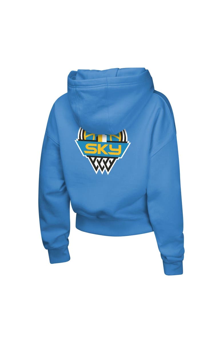 Outerstuff Girls Youth  Light Blue Chicago Sky Top Closer Fashion Pullover Hoodie, Alternate, color, Light Blue