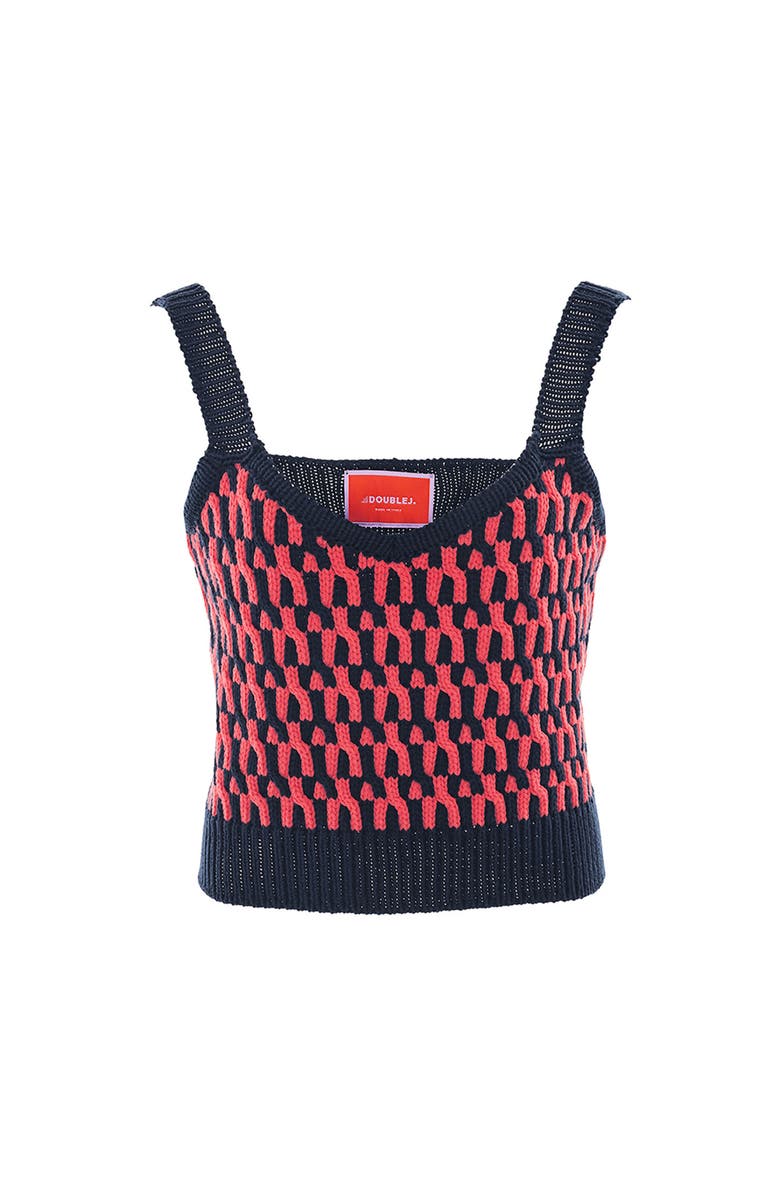 La DoubleJ Winset Crop Top Navy, Alternate, color, Navy