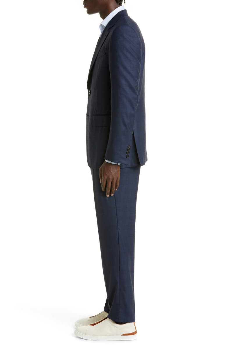 ZEGNA Prince of Wales Plaid Centoventimila Wool Suit, Alternate, color, Navy