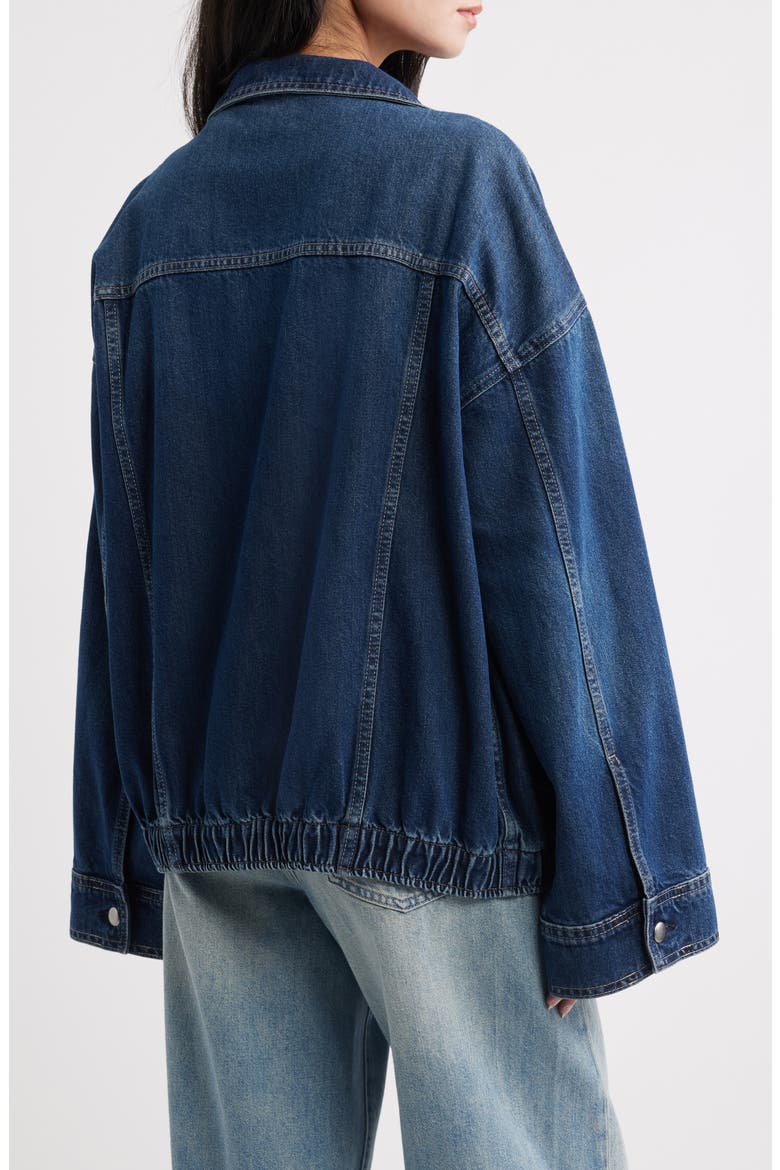 Nara Oversized HIGHLUXE™ Denim Jacket, Alternate, color, DECEMBER