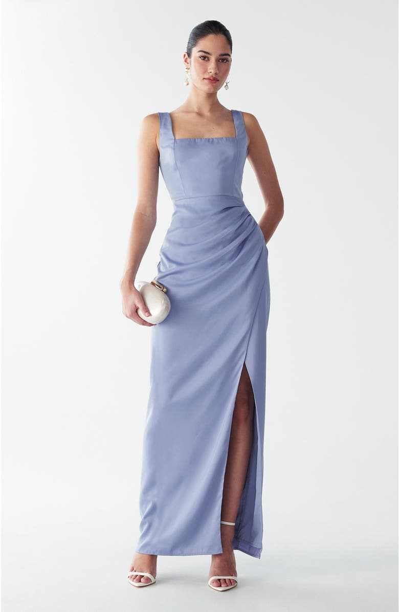 WILLA Detroit Maxi Dress, Main, color, Pearl Blue