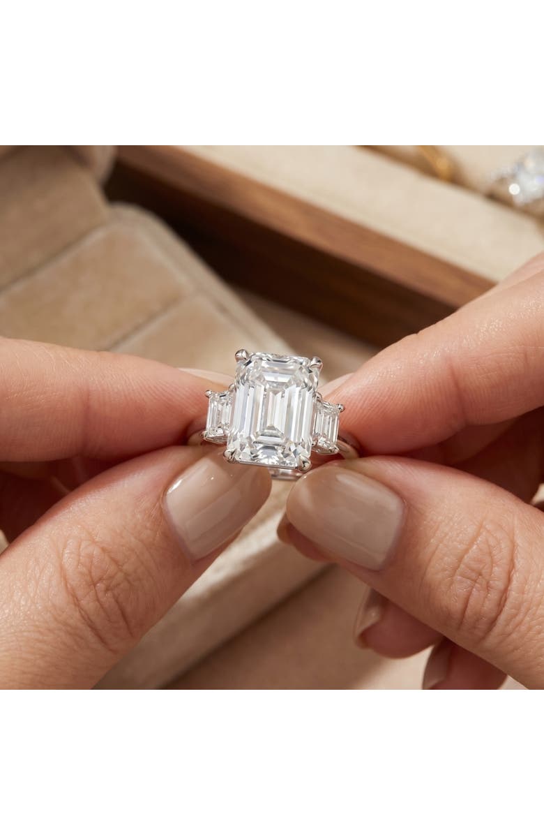 Bliss Diamond Certified 6 3/4Ct Rachel Emerald Cut Diamond Engagement Ring 14k Gold, Alternate, color, 14K Yellow Gold