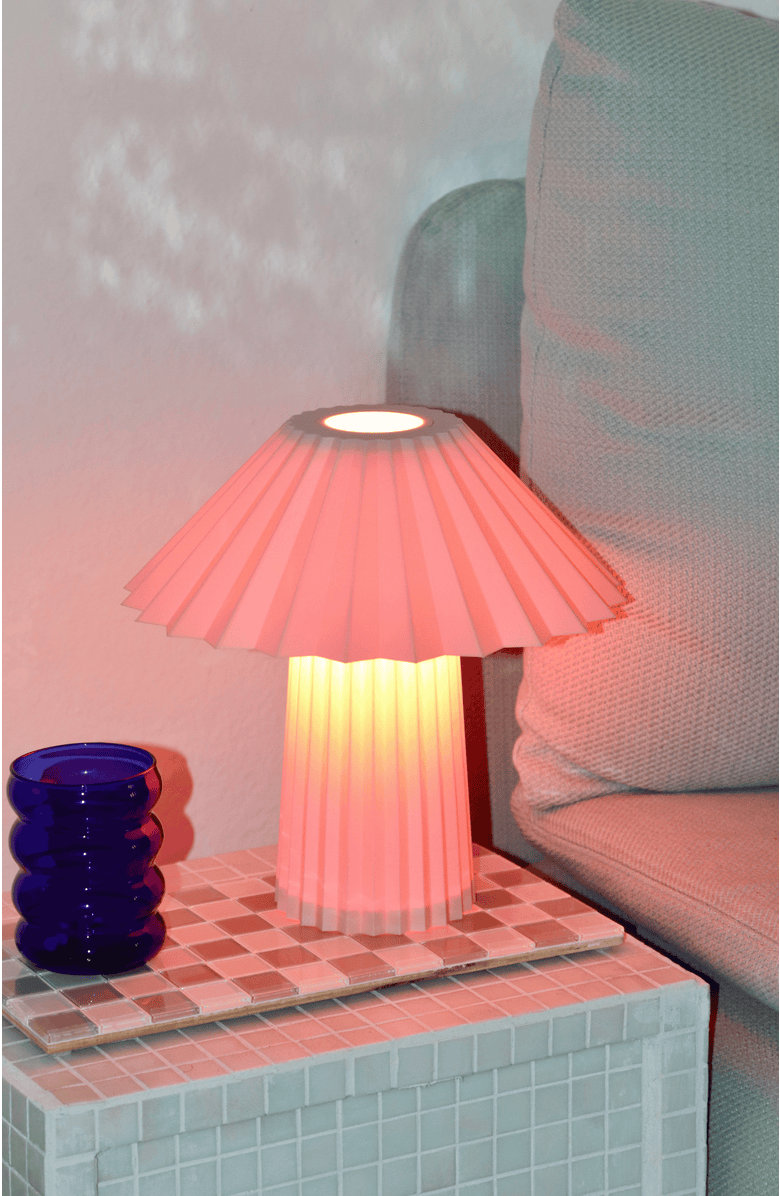 Sofiest Designs Umbrella Table Lamp, Alternate, color, Bubblegum Pink