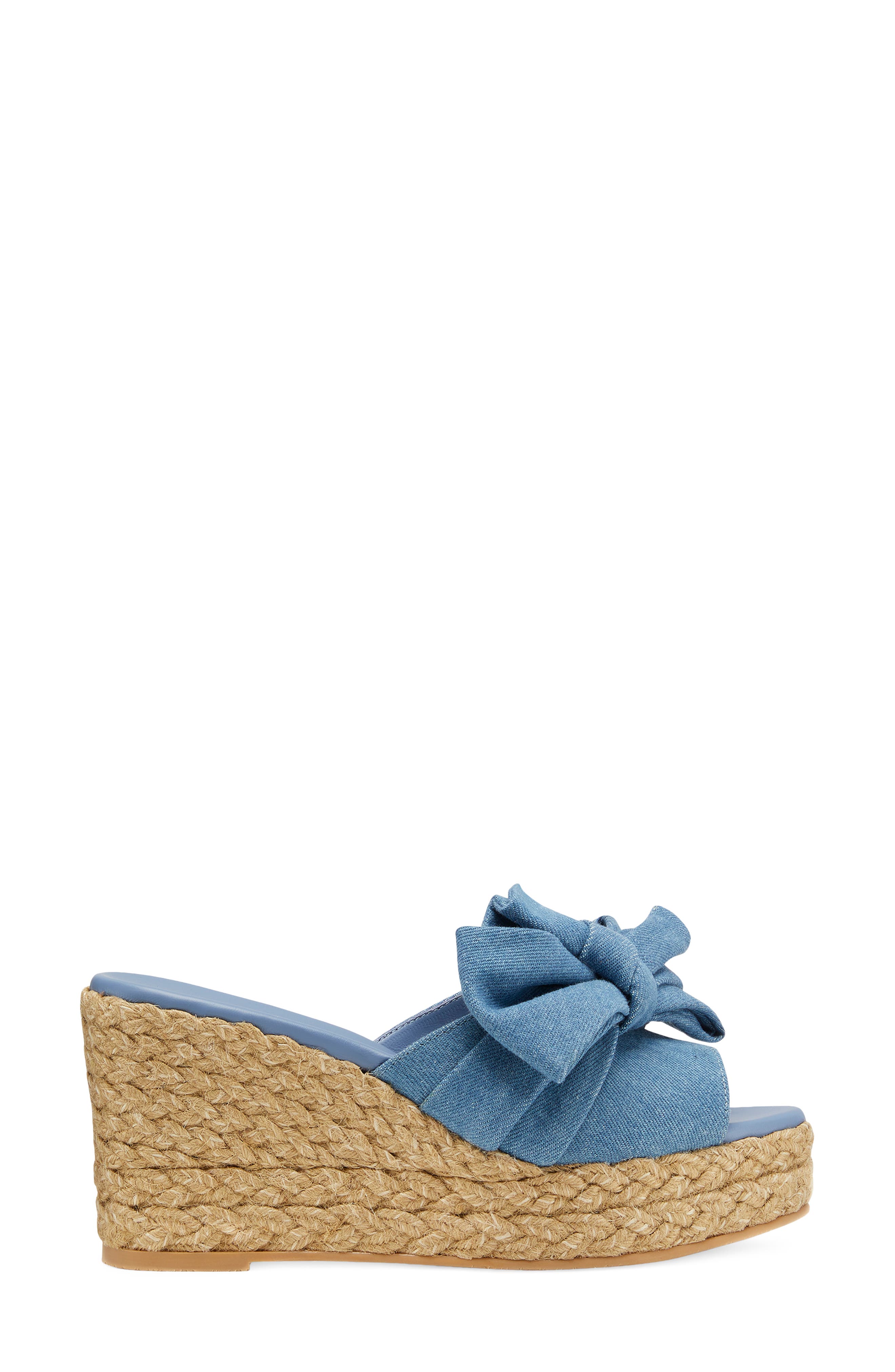 Stuart Weitzman Loveknot Espadrille Wedge Sandal, Alternate, color, 