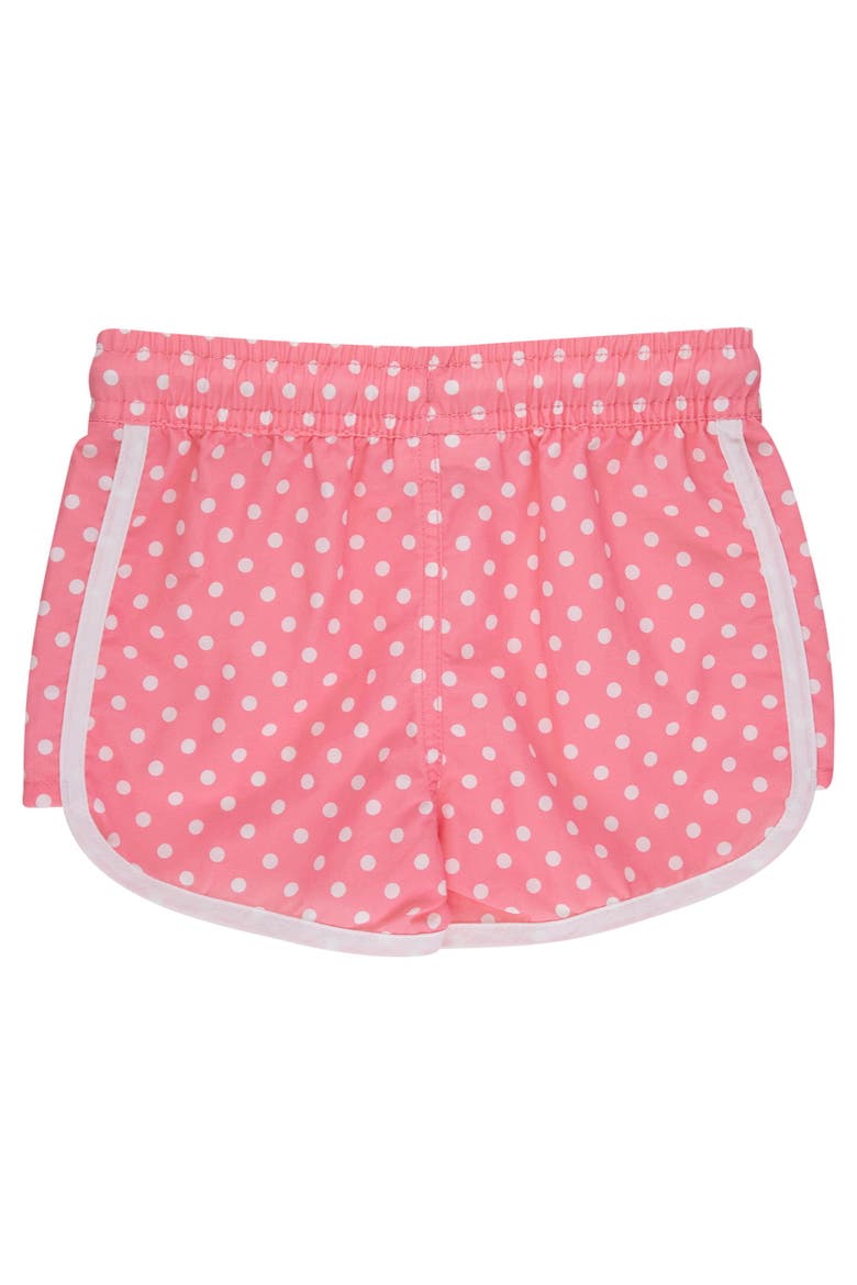 Girls UPF50+ Board Shorts, Alternate, color, Bubblegum Pink Micro Dot