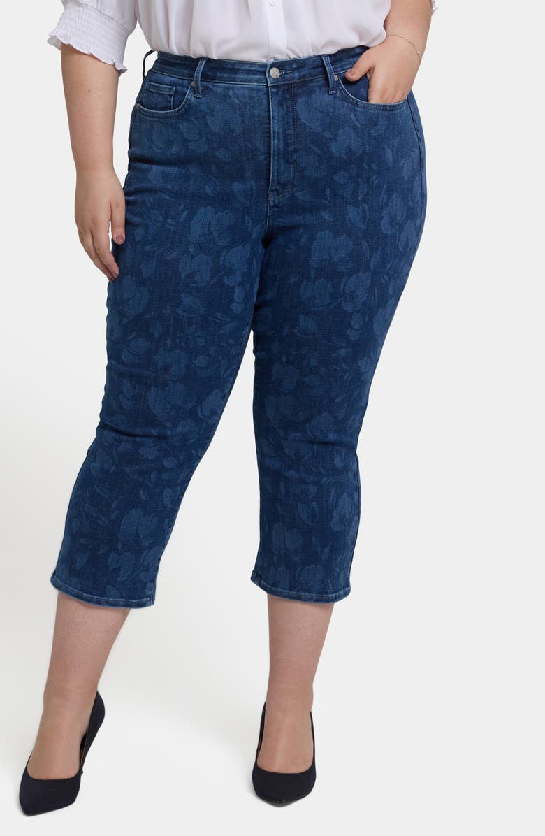 NYDJ Joni High Waist Relaxed Capri Jeans, Main, color, Indigo Bellafontaine