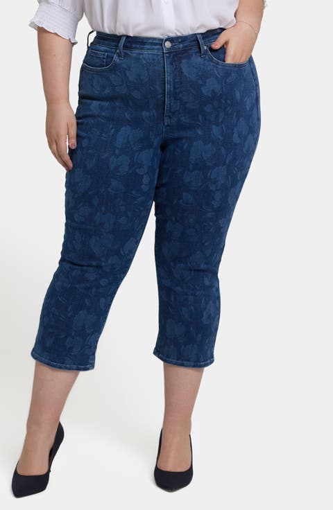 Joni High Waist Relaxed Capri Jeans (Awakening) (Plus Size)