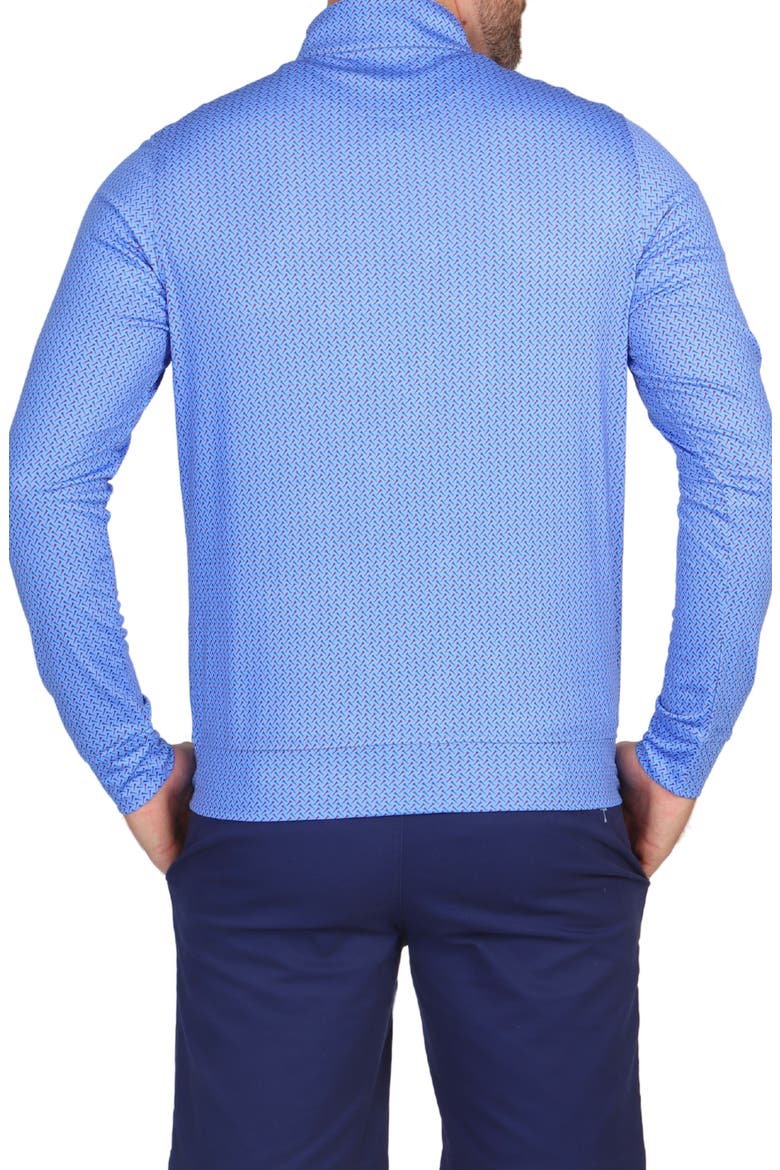 TailorByrd Golf Tees Print Quarter Zip Performance Pullover (Men ...