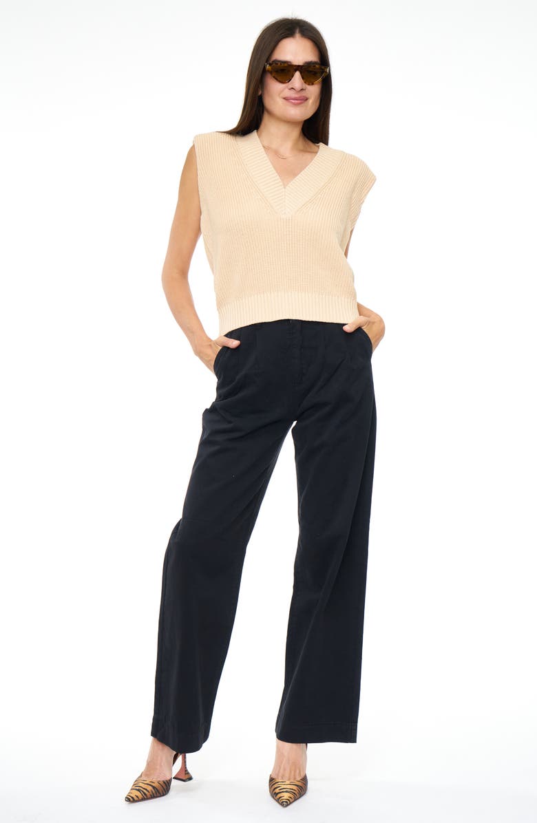 Pistola Ellery High Waist Cotton Wide Leg Trousers, Alternate, color,