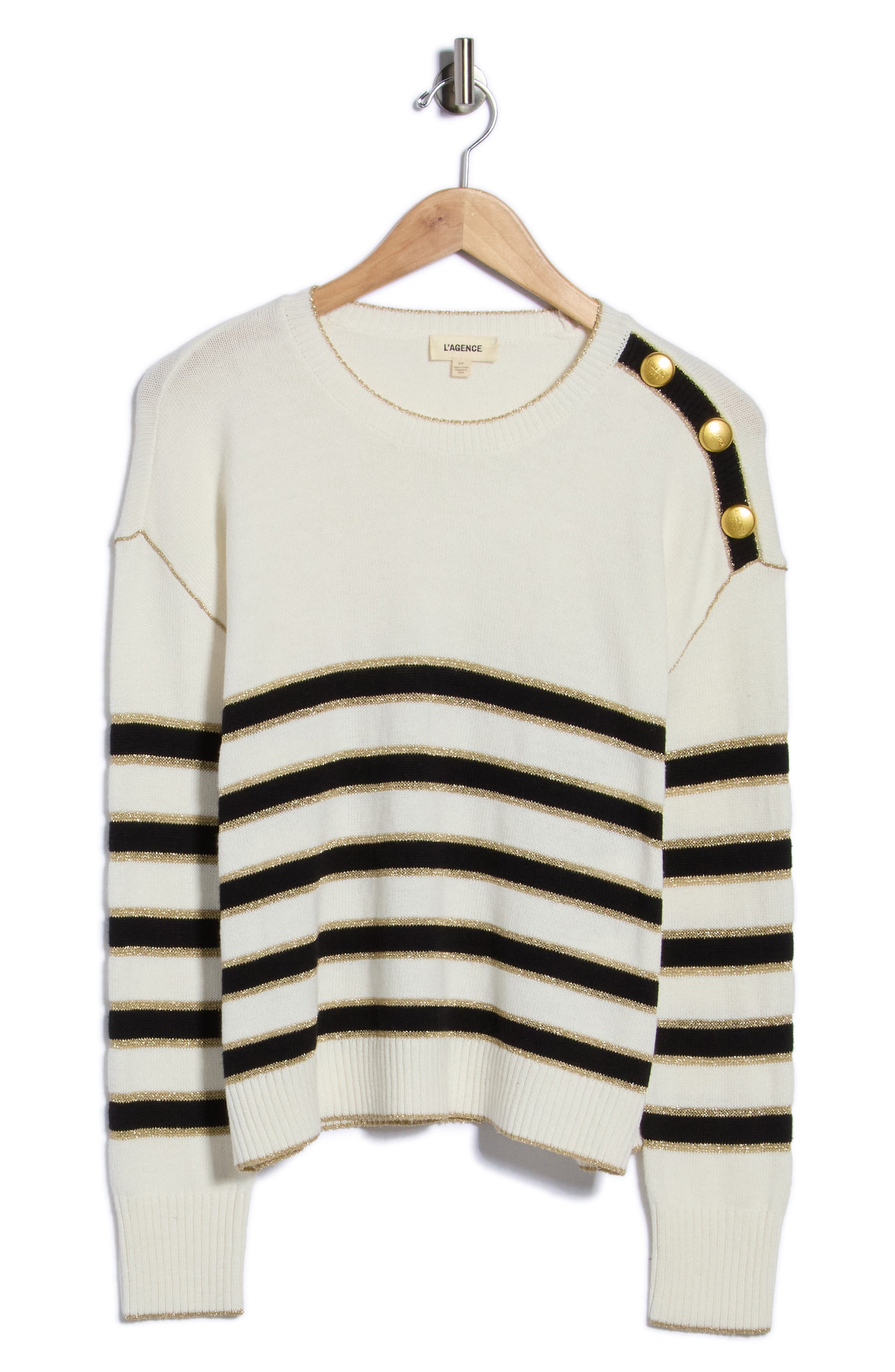 Bishop Striped Crewneck Sweater