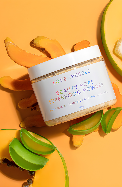 Love And Pebble Beauty Pops Glow Enzyme Frozen Face Mask In Light Beige/tan