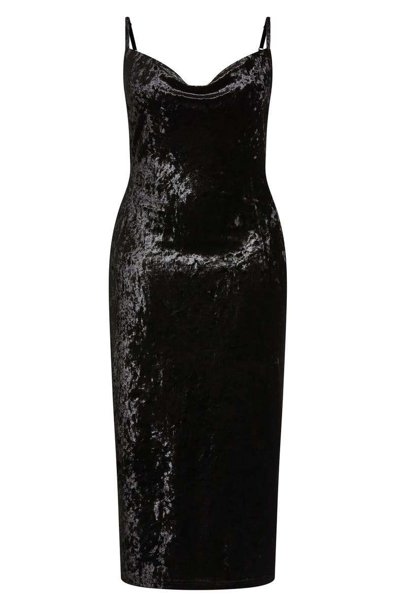 City Chic Isabela Cowl Neck Sheath Dress, Alternate, color, 