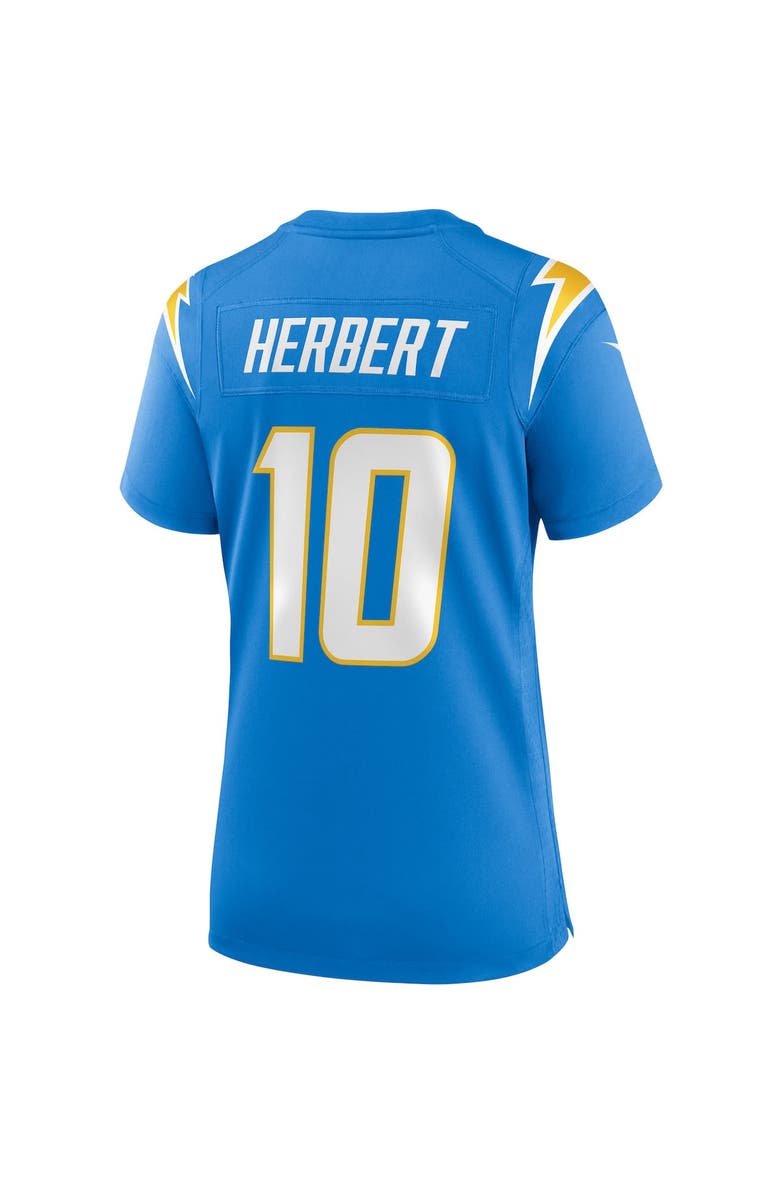 Nike Women's Nike Justin Herbert Powder Blue Los Angeles Chargers Game Jersey, Alternate, color, 
