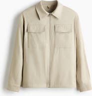 H&M Regular Fit Linen-blend Overshirt