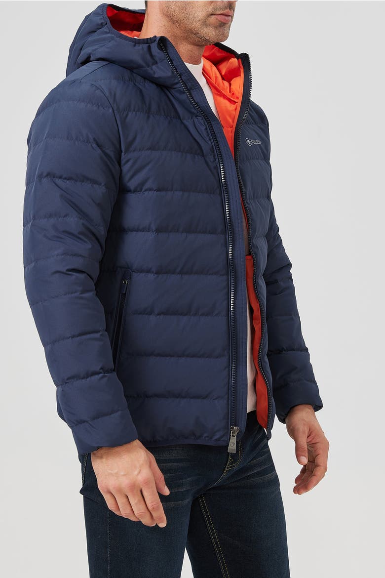 Puffer Down Jacket, Alternate, color, Navy