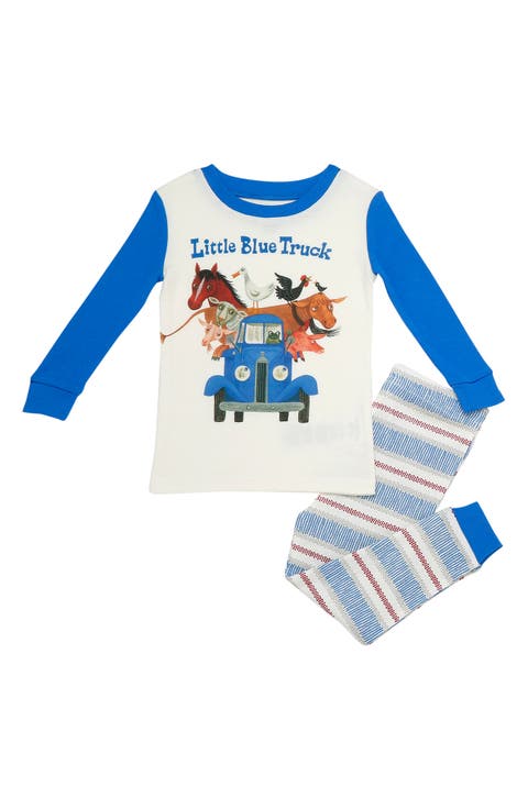 Kids' Little Blue Truck Two-Piece Fitted Pajamas (Toddler)