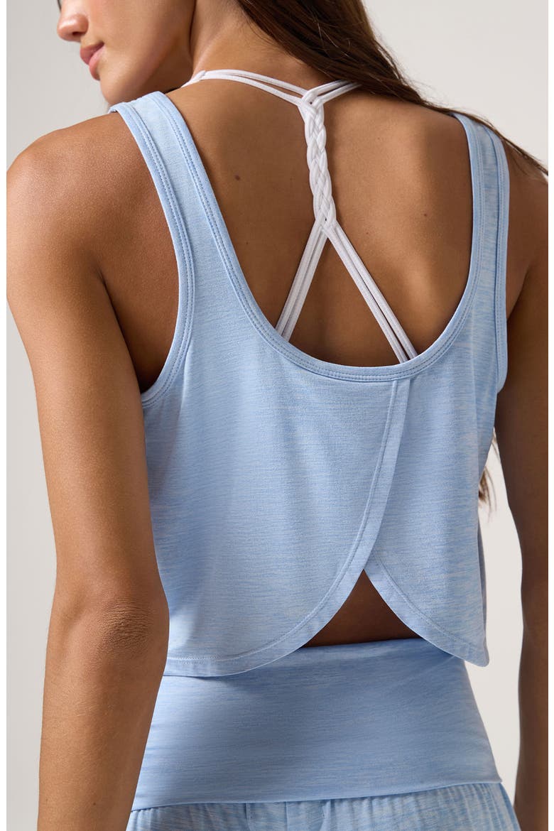 Gemini Crop Cotton Tank, Alternate, color, HEATHER BLUE MIST