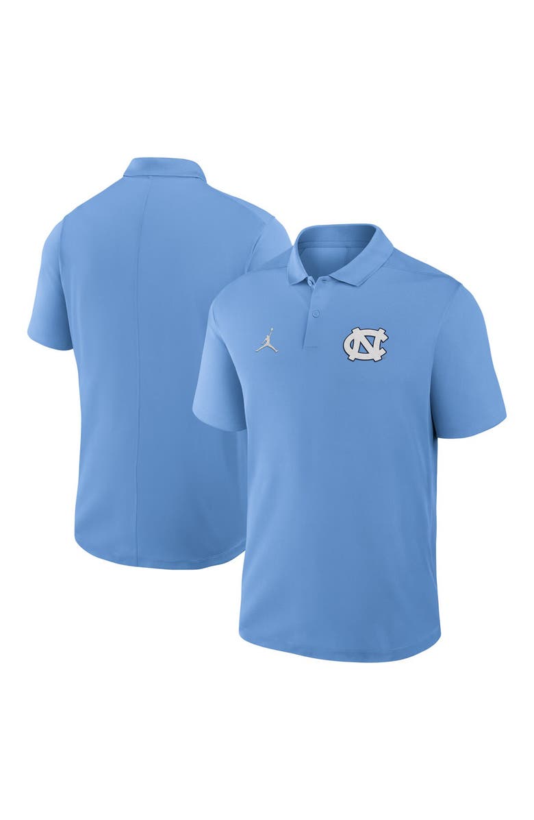 Jordan Brand Men's Jordan Brand Carolina Blue North Carolina Tar Heels Primetime Victory Primary Logo Performance Polo, Alternate, color, Light Blue