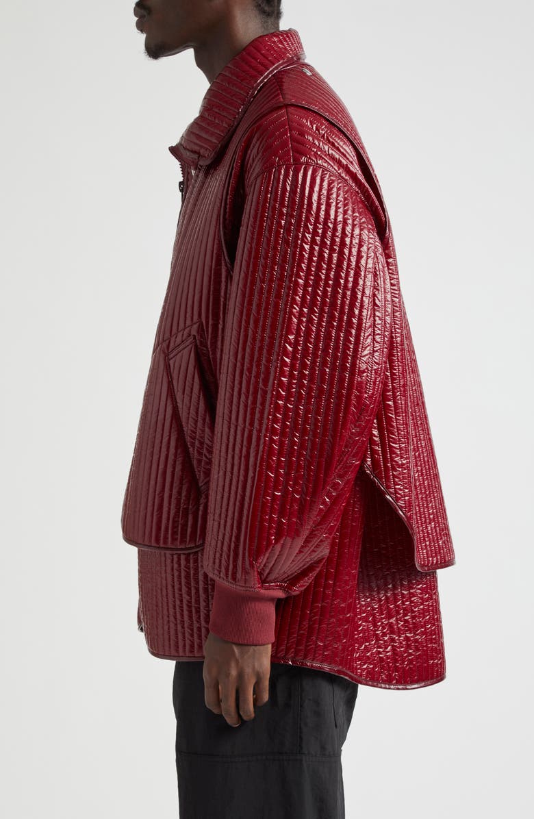 Eckhaus Latta Line Quilted Jacket with Removable Vest, Alternate, color,