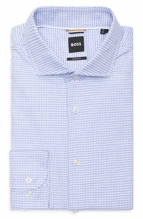 BOSS Hal Casual Fit Cotton Dress Shirt