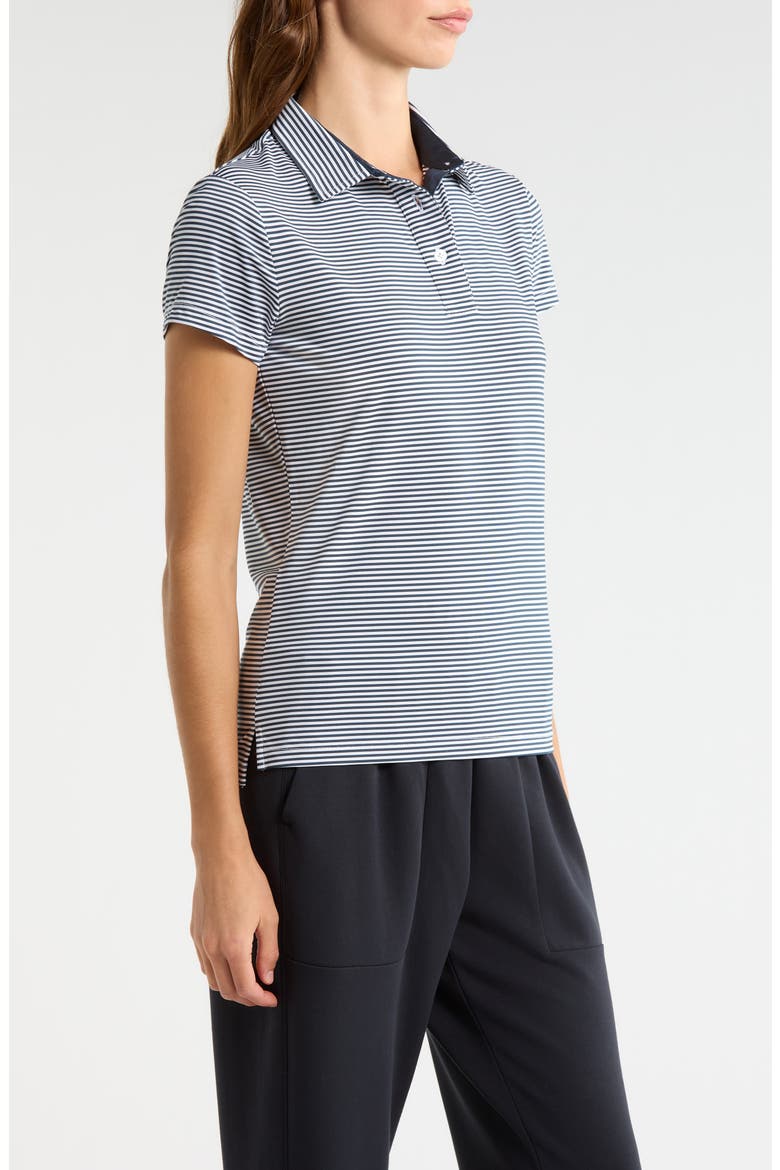 Kayla Polo Top, Alternate, color, NAVY-WHITE