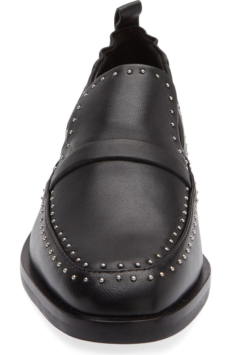 3.1 Phillip Lim Alexa Microstud Leather Penny Loafer, Alternate, color, Black