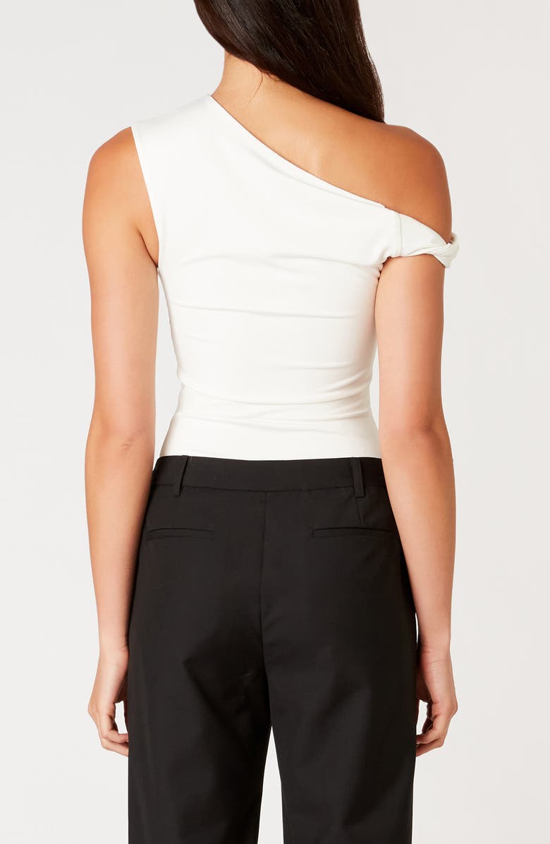 Nia Fraise One-Shoulder Top, Alternate, color, White