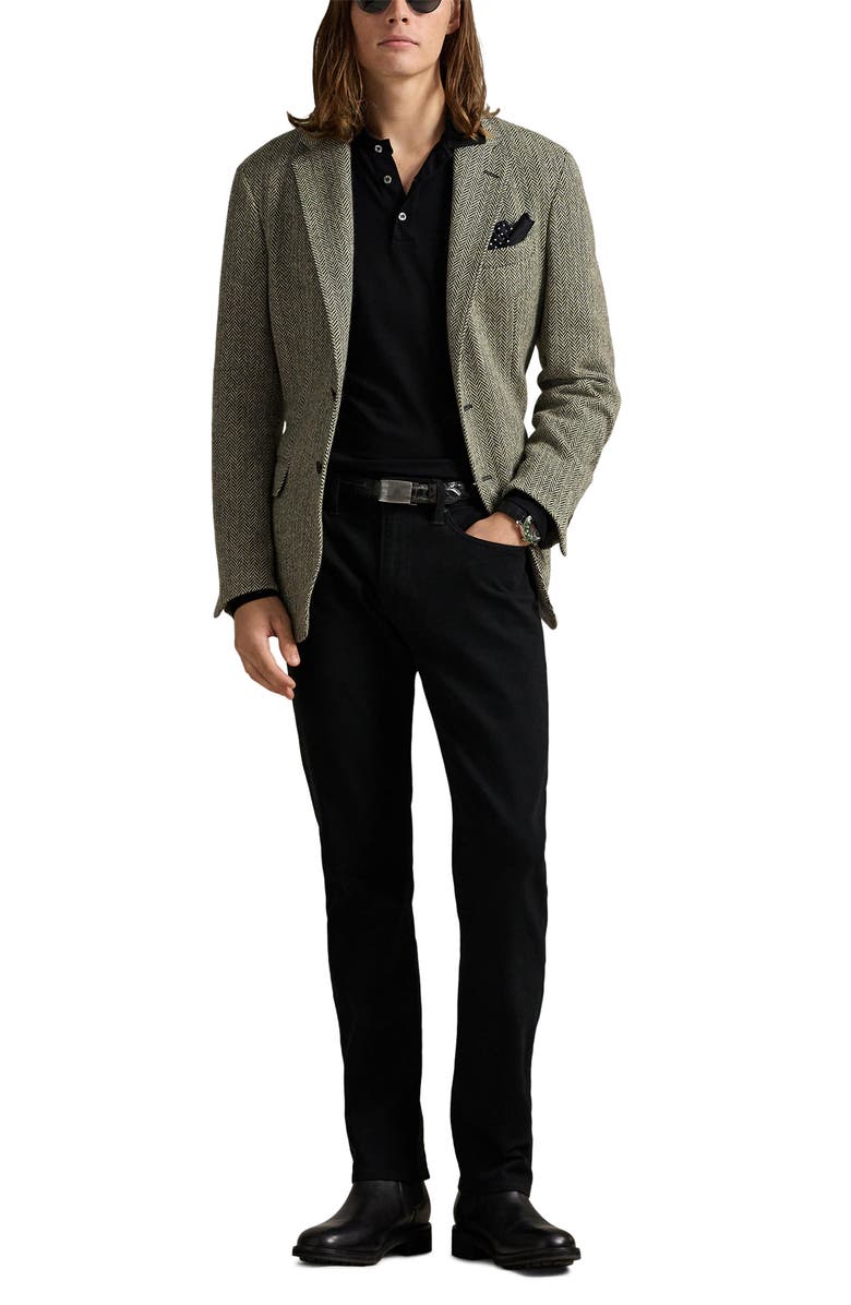 Polo Ralph Lauren Sullivan Slim Fit Cotton Stretch Twill 5-Pocket Pants, Alternate, color, Polo Black