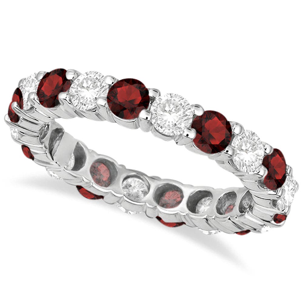 Garnet/White Gold