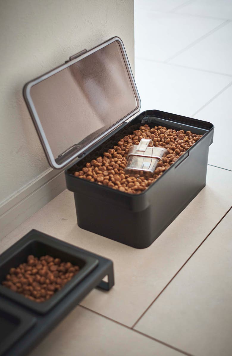 Yamazaki Small Airtight Pet Food Storage Container, Alternate, color, Black