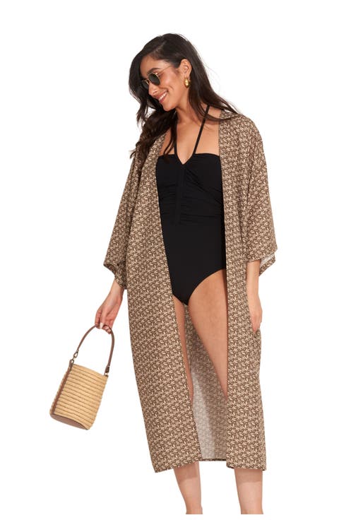 Mika Short Sleeves Swim Cover Up Robe