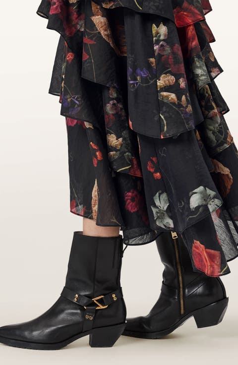 Caya Ruffle Asymmetric Skirt