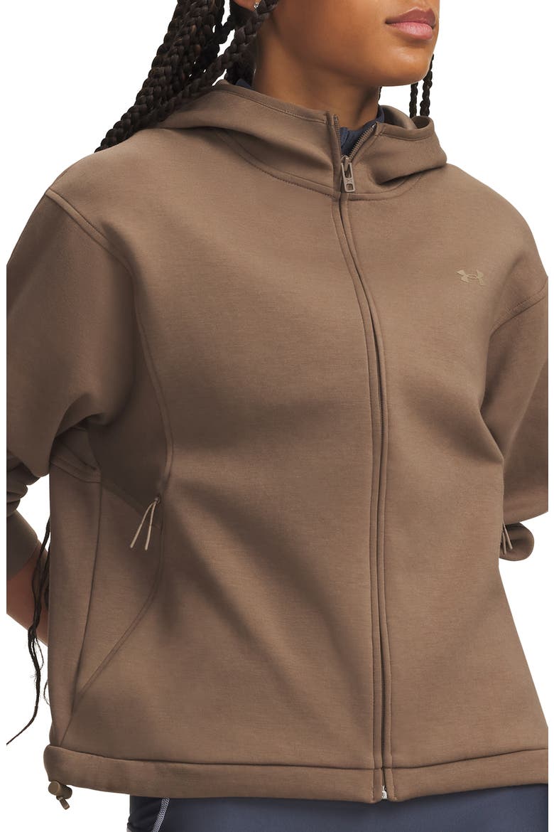 Unstoppable Fleece Full Zip Hoodie, Main, color, 219 DESERT TAUPE